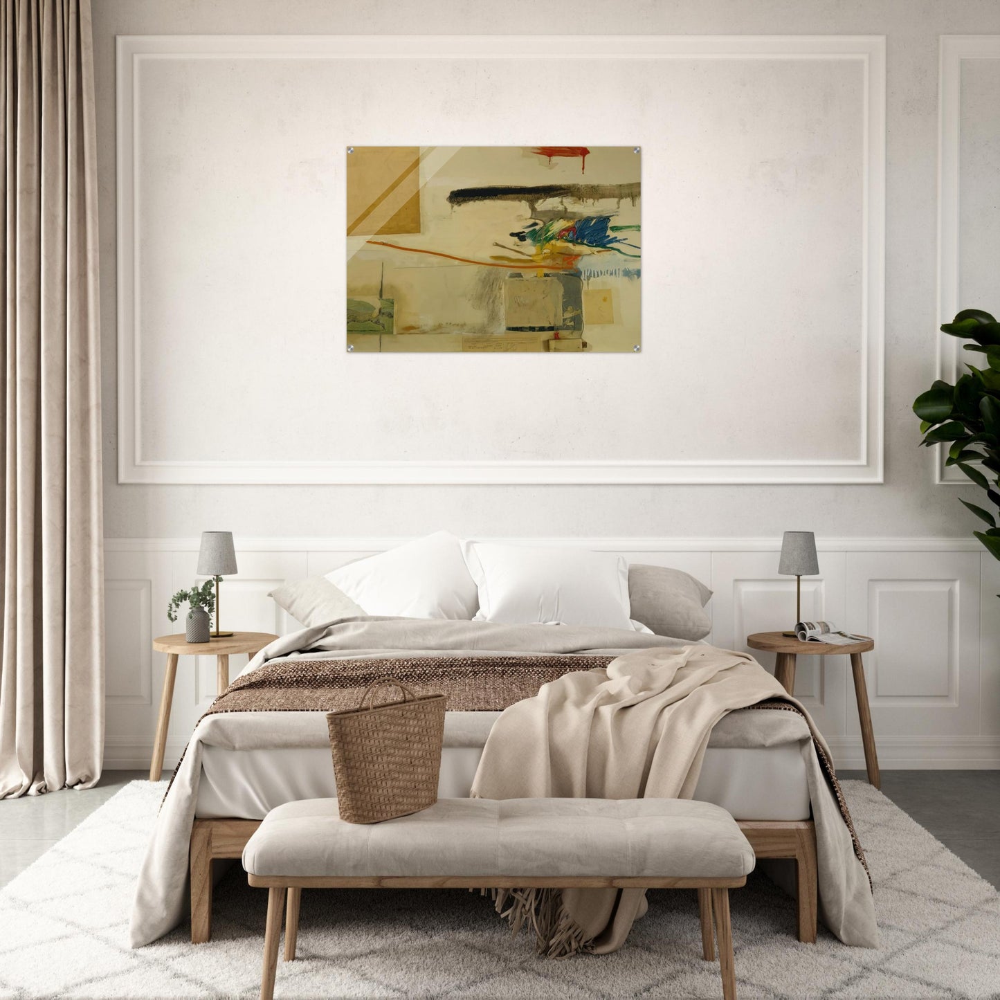 UNTITLED FORMERLY TITLED COLLAGE WITH HORSE 1957 - Robert Rauschenberg Acrylic Print - 70x100 cm / 28x40″ inches