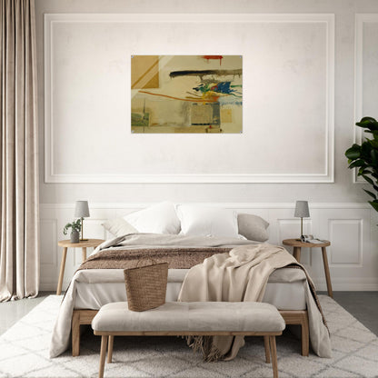 UNTITLED FORMERLY TITLED COLLAGE WITH HORSE 1957 - Robert Rauschenberg Acrylic Print - 70x100 cm / 28x40″ inches