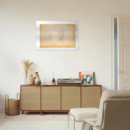 TRADEMARK STUDY 1 1962 - Edward Ruscha Brushed Aluminum Print - 70x100 cm / 28x40 inches | Edward Ruscha Aluminum Print | Edward Ruscha Prints