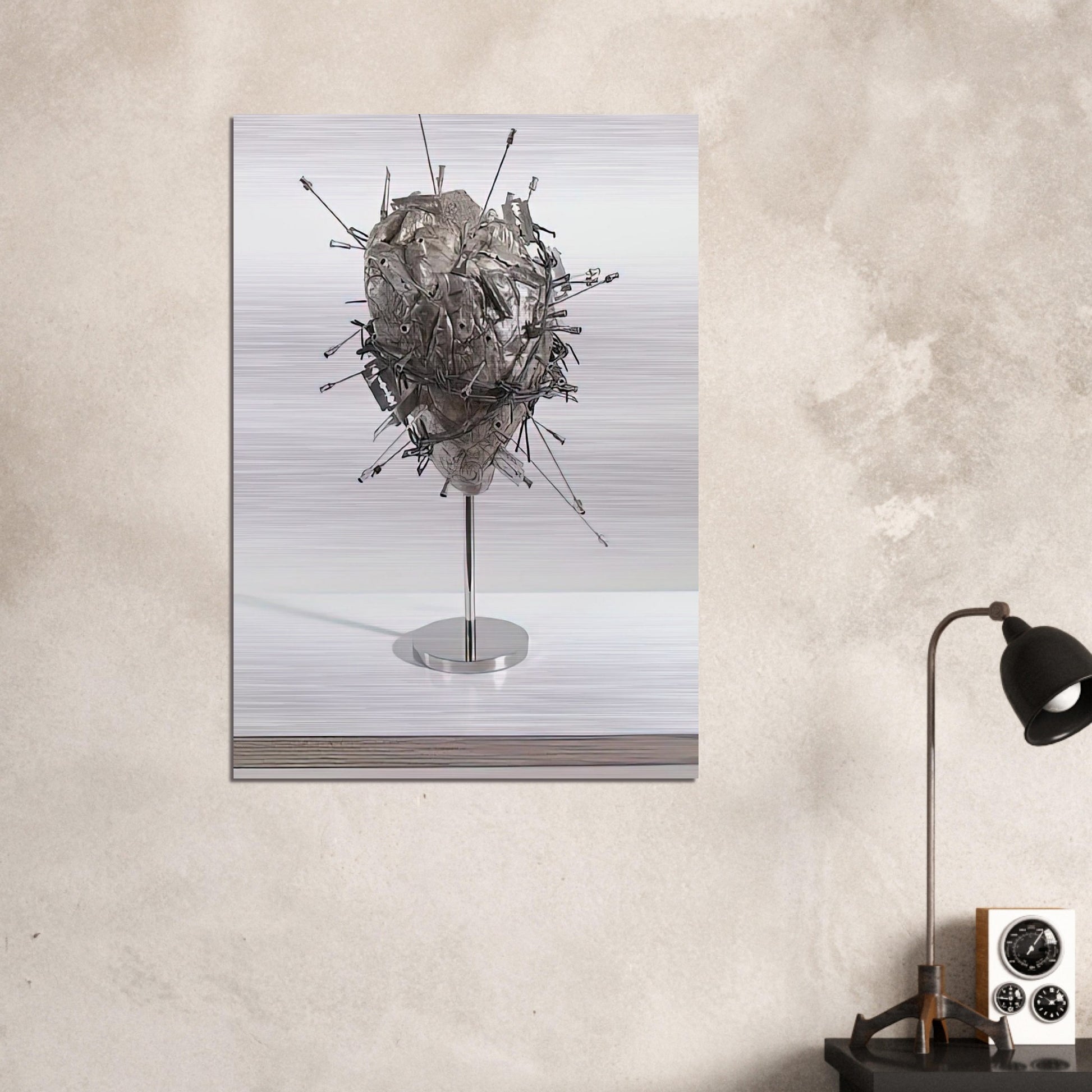 THE SACRED HEART - Damien Hirst Brushed Aluminum Print - 70x100 cm / 28x40 inches | Damien Hirst Aluminum Print | Damien Hirst Prints