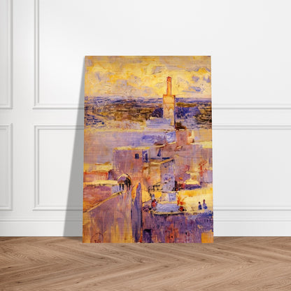 VIEW OF MEKNES MOROCCO - Theo van Rysselberghe Brushed Aluminum Print - 70x100 cm / 28x40 inches | Theo van Rysselberghe Aluminum Print | Theo van Rysselberghe Prints