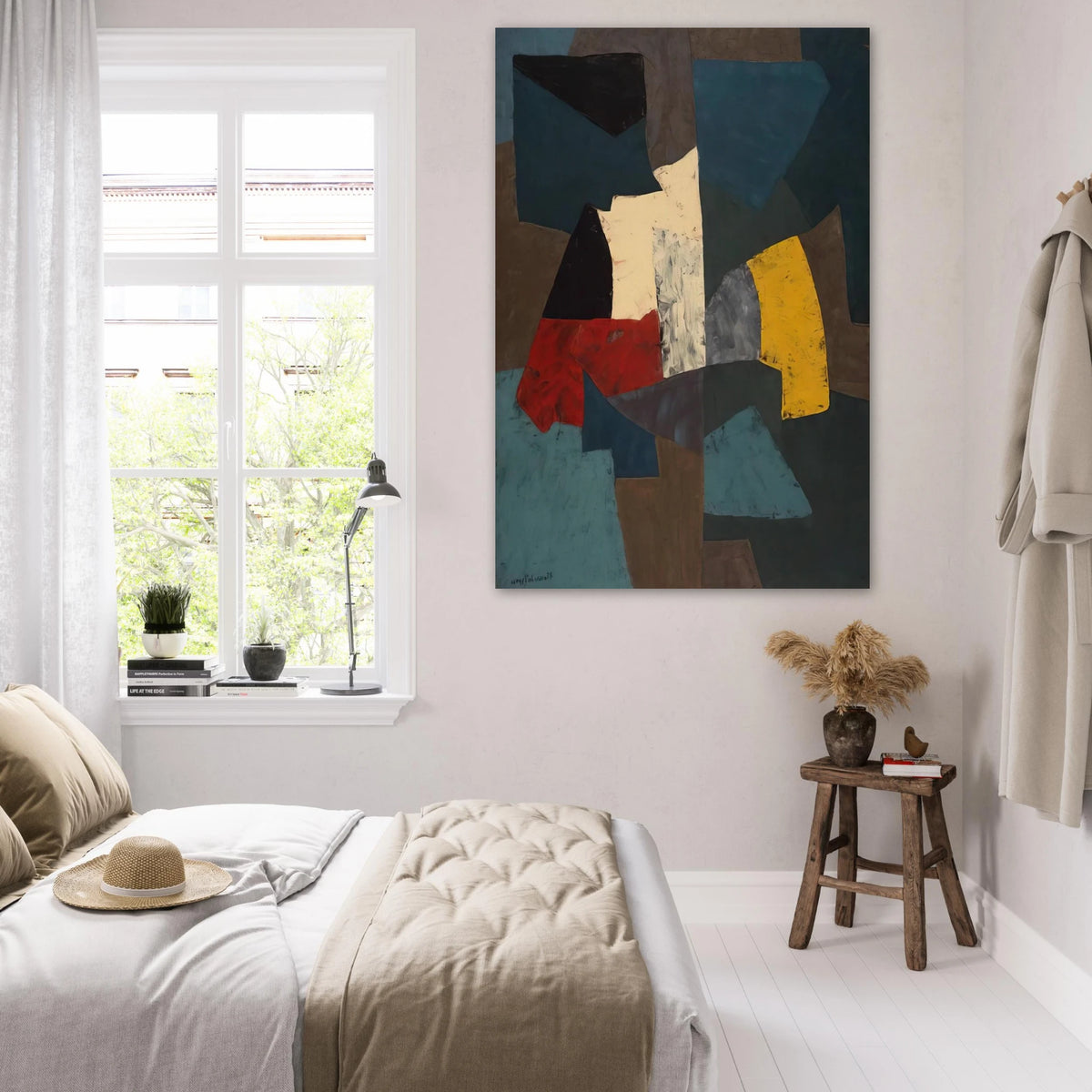 Abstract Composition - 1954 - Serge Poliakoff Art Prints - 100x150 cm / 40x60″ inches | Serge Poliakoff Poster | Serge Poliakoff Prints