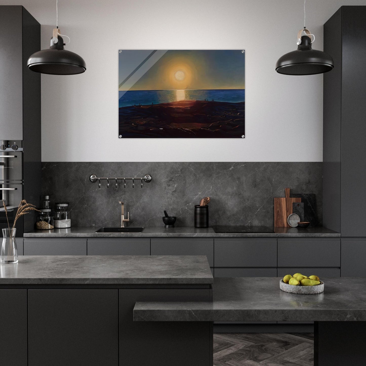Calm and Free Maine Coast - Rockwell Kent Acrylic Print - 70x100 cm / 28x40″ inches
