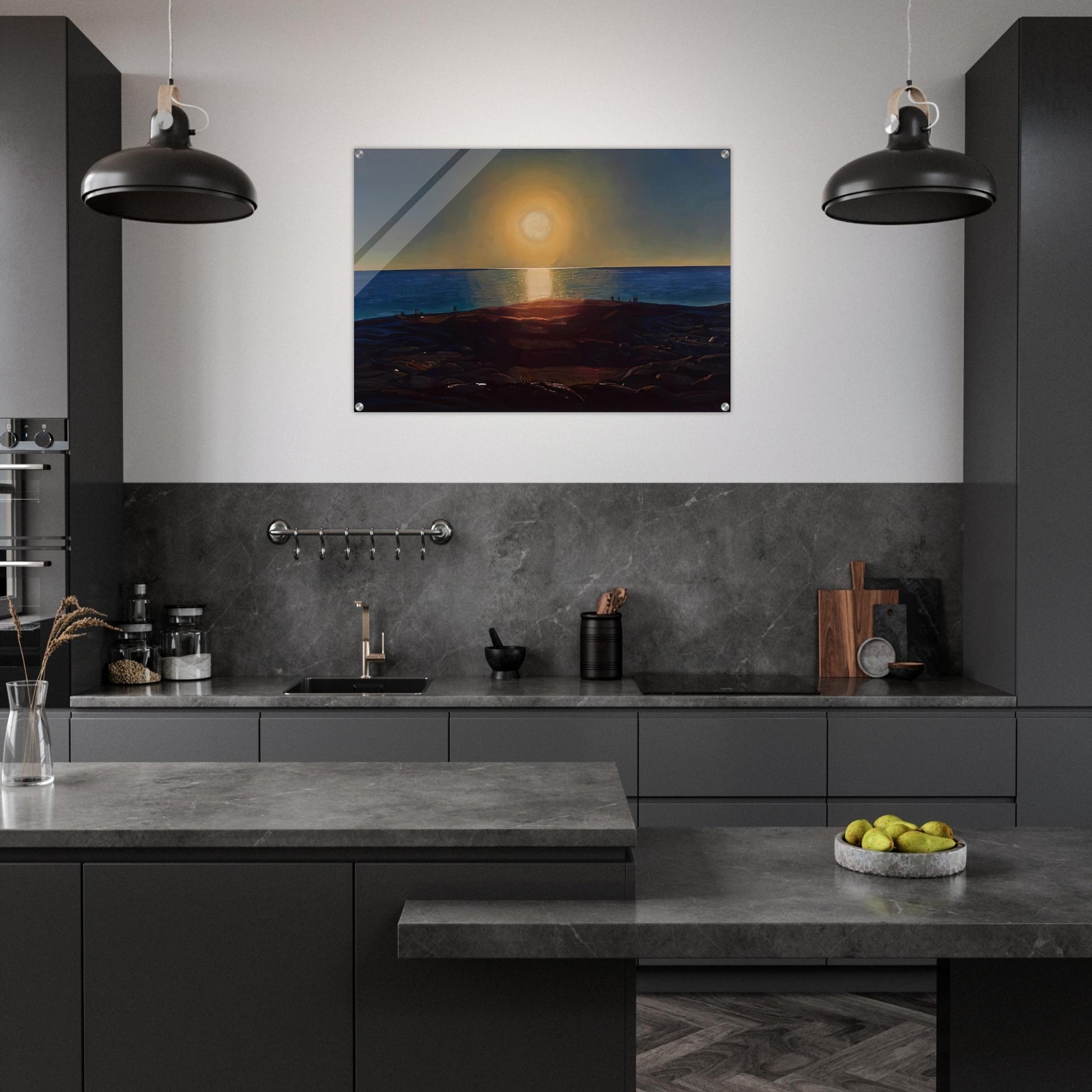 Calm and Free Maine Coast - Rockwell Kent Acrylic Print - 70x100 cm / 28x40″ inches