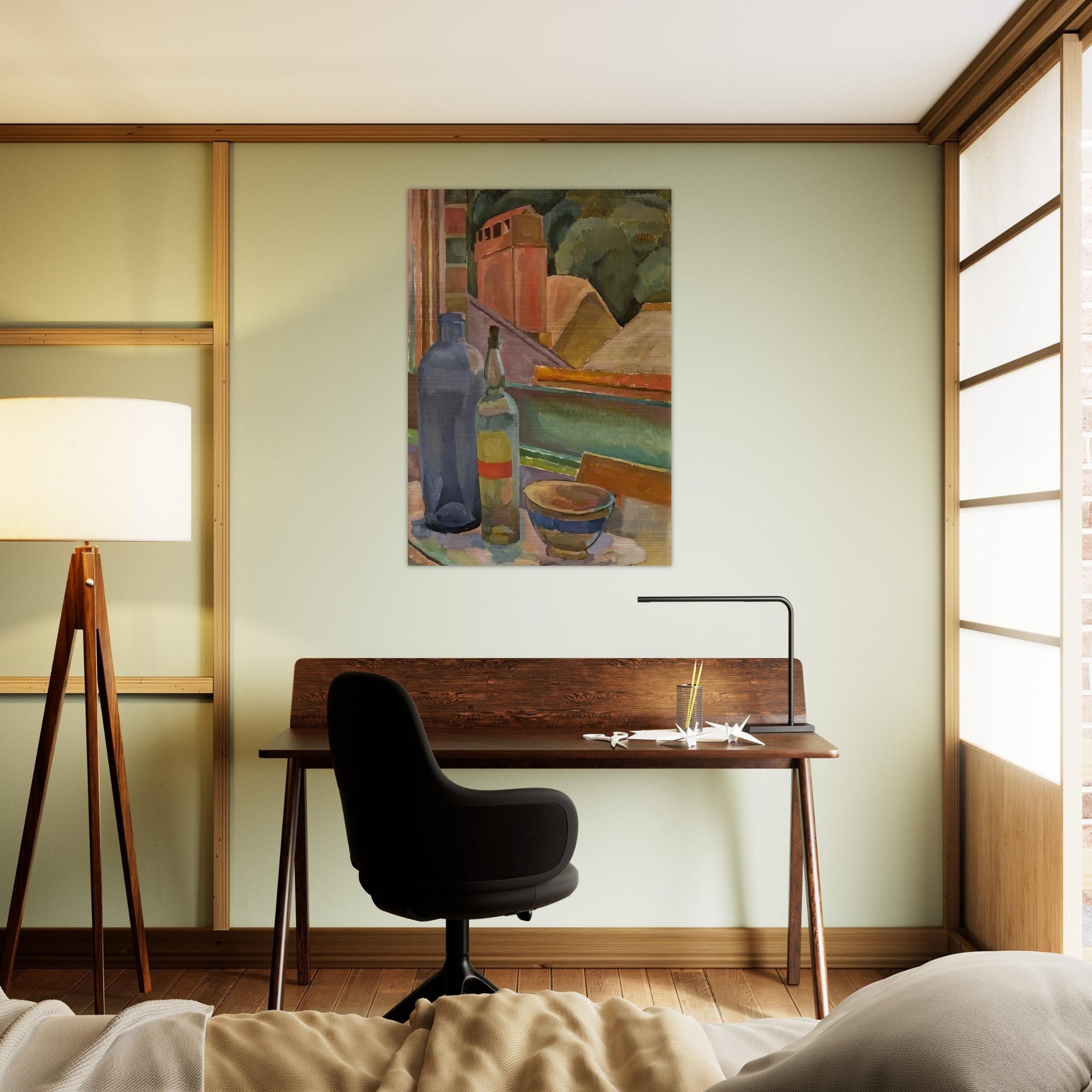 WINDOW STILL LIFE 1915 - Vanessa Bell Brushed Aluminum Print - 70x100 cm / 28x40 inches | Vanessa Bell Aluminum Print | Vanessa Bell Prints