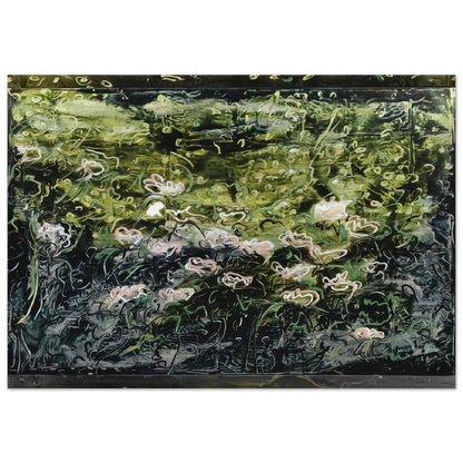 Acquatico - Art Informel - Mario Schifano Brushed Aluminum Print - 70x100 cm / 28x40 inches | Mario Schifano Aluminum Print | Mario Schifano Prints