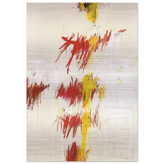 Quattro Stagioni II. Primavera - Cy Twombly Brushed Aluminum Print - 70x100 cm / 28x40 inches | Cy Twombly Aluminum Print | Cy Twombly Prints