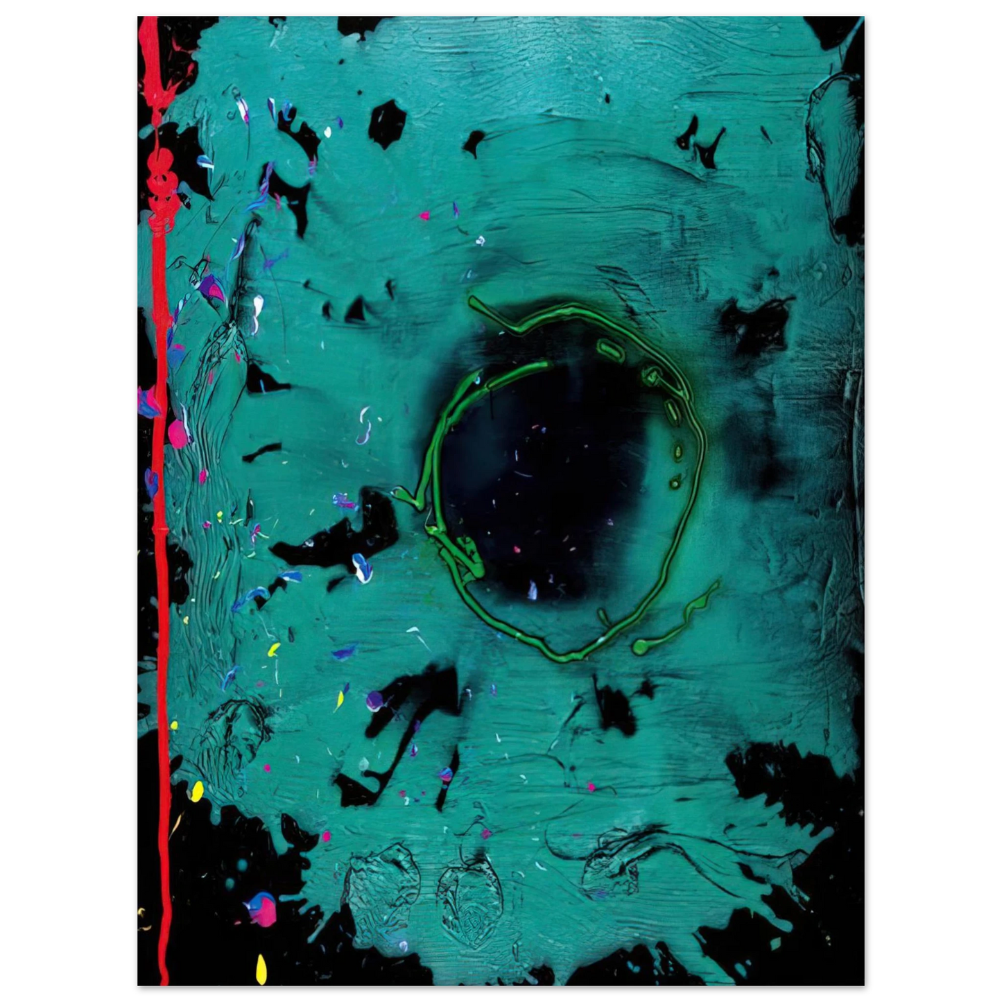 John Hoyland - Eyes That Dream - 20.3.08 Clifford Dies - 2008  75x100 cm / 30x40inches Fine Art Poster