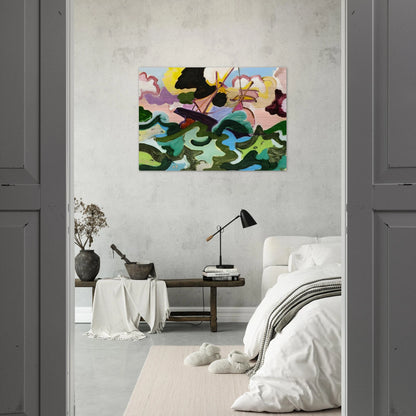 En fuite - Fauvism, Tachisme - Charles Lapicque Brushed Aluminum Print - 70x100 cm / 28x40 inches | Charles Lapicque Aluminum Print | Charles Lapicque Prints