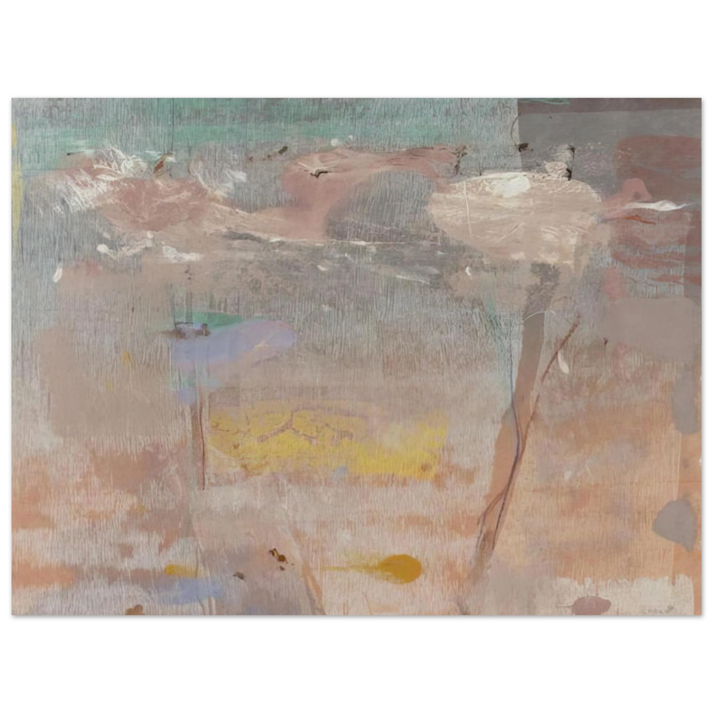 Helen Frankenthaler - Monotype I - 1981 Wall art - 50x70 cm / 20x28 inches - Fine Art Poster-canvas - -