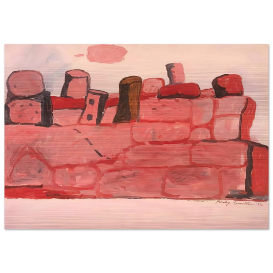 CERVETERI 1972 - Philip Guston Brushed Aluminum Print - 70x100 cm / 28x40 inches | Philip Guston Aluminum Print | Philip Guston Prints