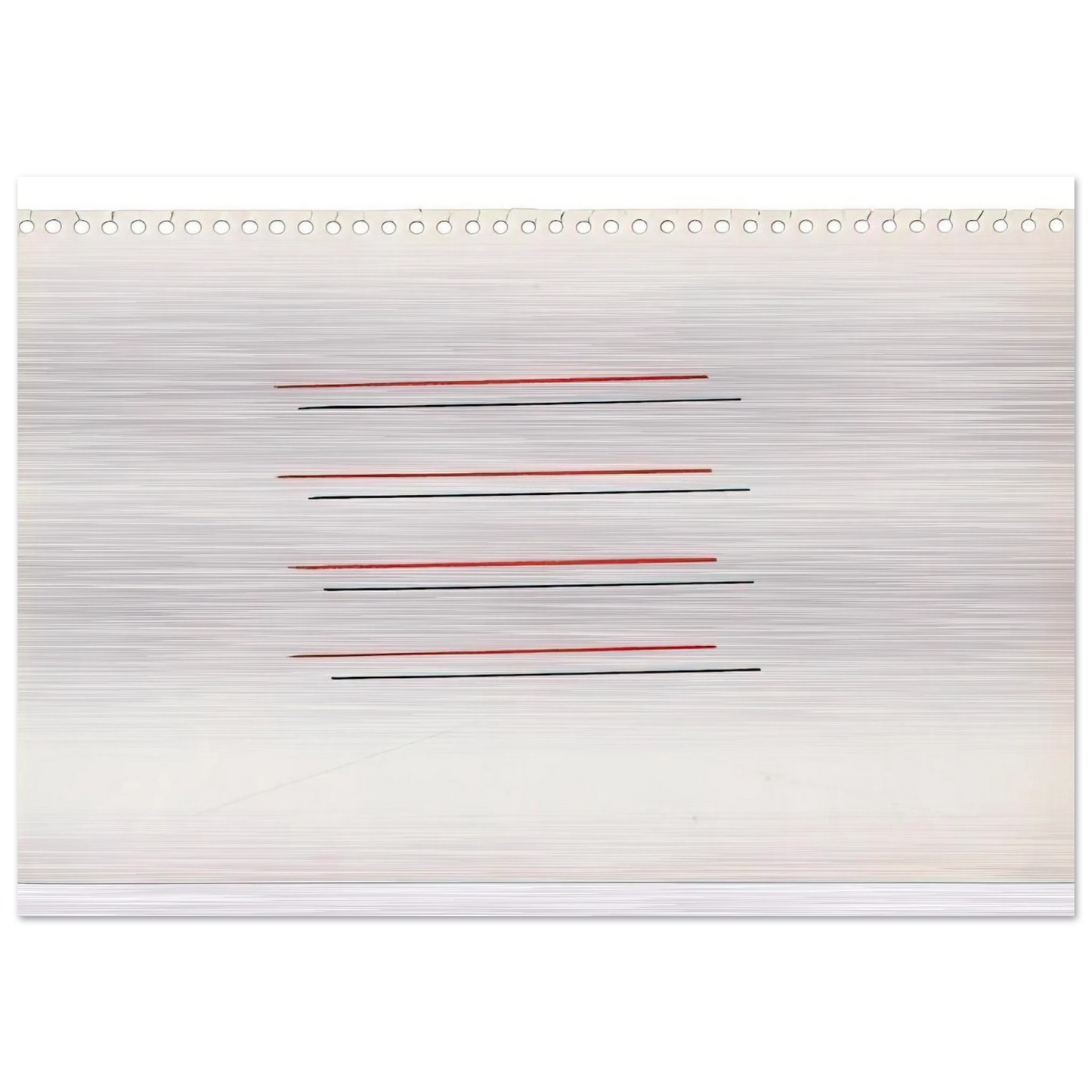 Untitled - 1971 - Fred Sandback Brushed Aluminum Print - 70x100 cm / 28x40 inches | Fred Sandback Aluminum Print | Fred Sandback Prints