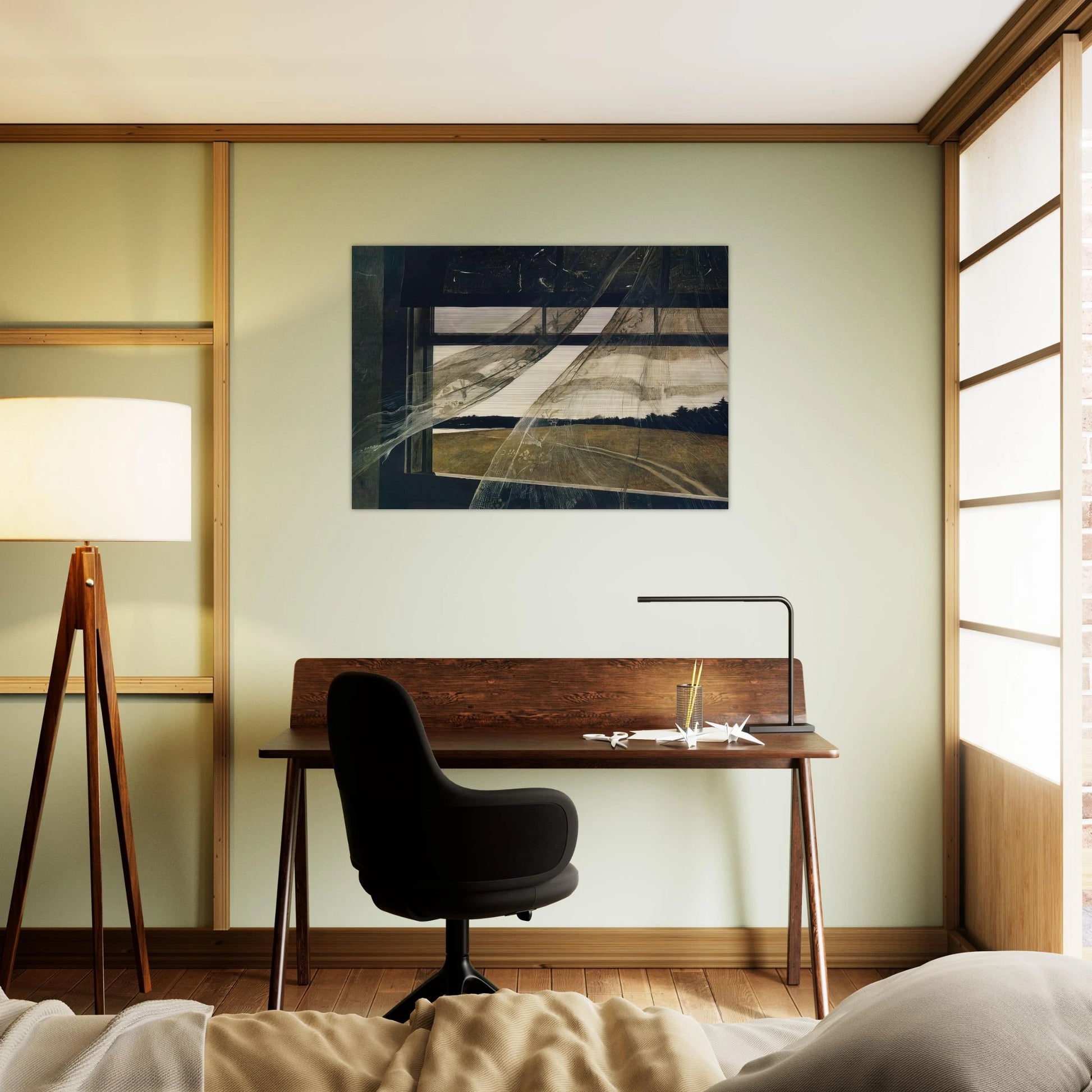 WIND FROM THE SEA 1947 - Andrew Wyeth Brushed Aluminum Print - 70x100 cm / 28x40 inches | Andrew Wyeth Aluminum Print | Andrew Wyeth Prints
