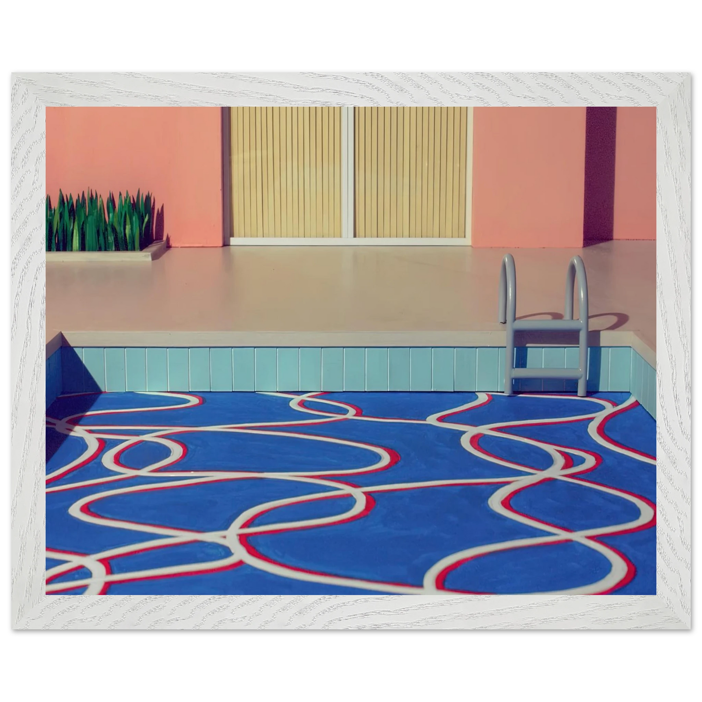 David Hockney - David Hockney Wall art - 70x100 cm / 28x40 inches - Premium Wooden Framed Poster With Fine Art Paper-canvas - Black frame