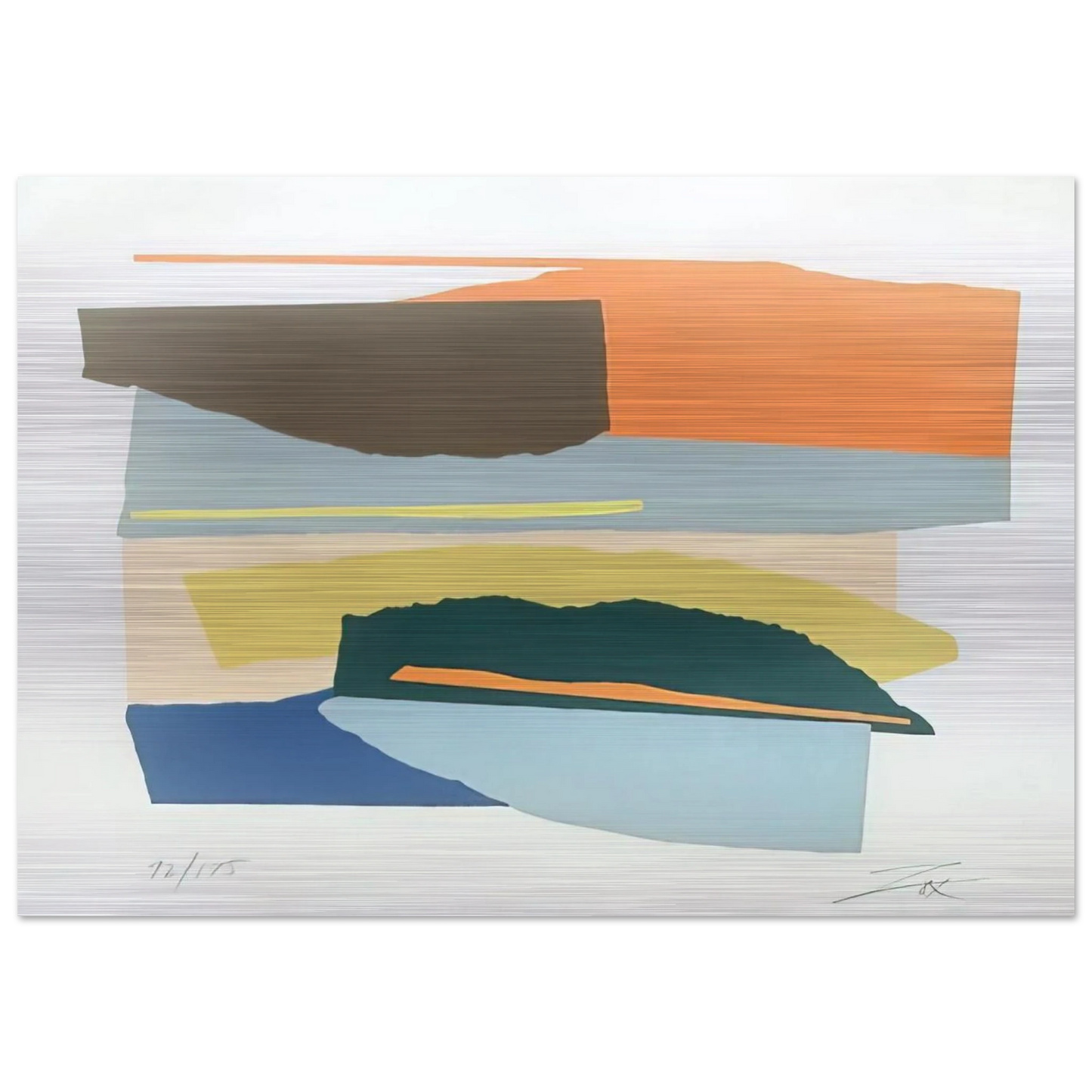 Niagara Series - 1980 - Larry Zox Brushed Aluminum Print - 70x100 cm / 28x40 inches | Larry Zox Aluminum Print | Larry Zox Prints