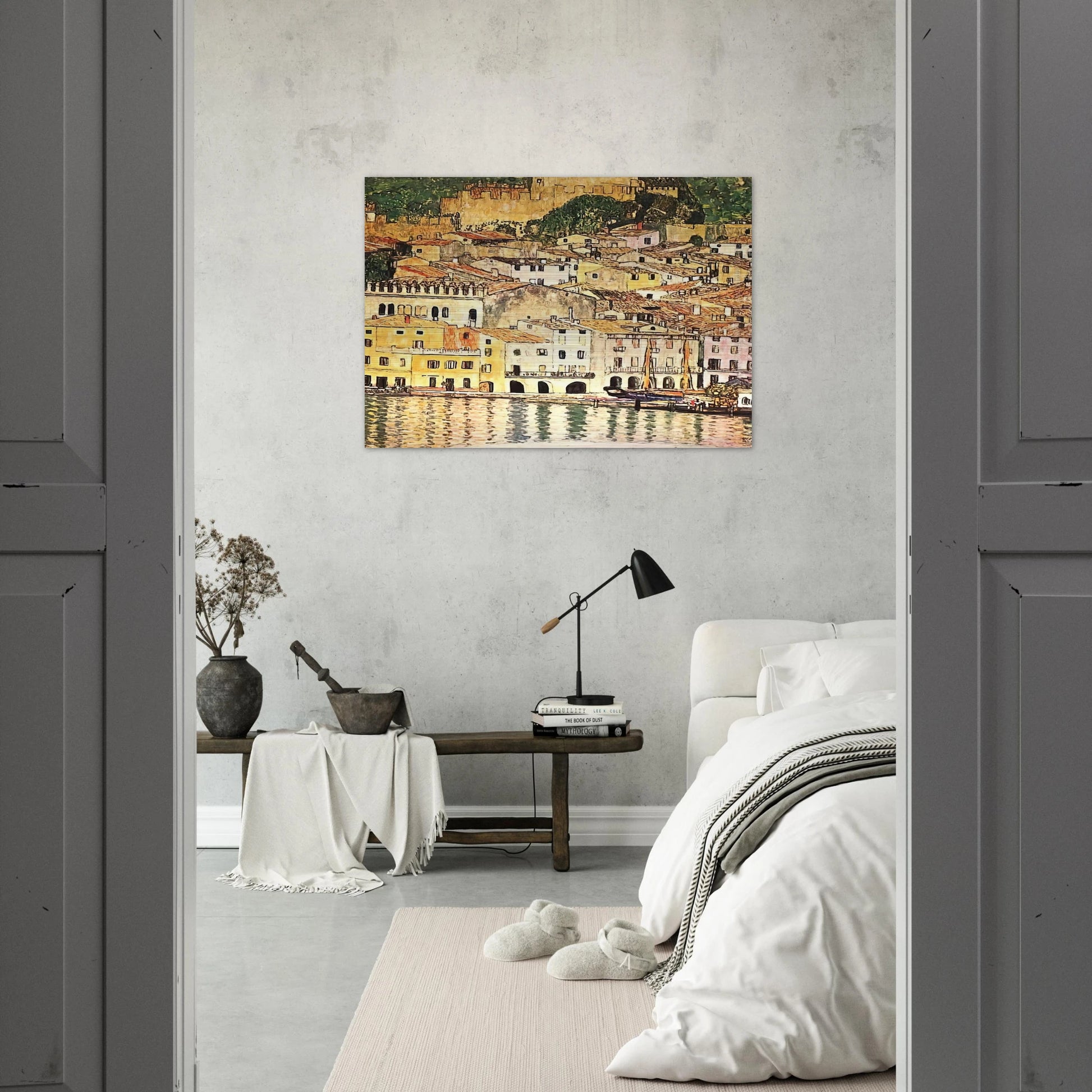 MALCESINE ON LAKE GARDA - Gustav Klimt Brushed Aluminum Print - 70x100 cm / 28x40 inches | Gustav Klimt Aluminum Print | Gustav Klimt Prints