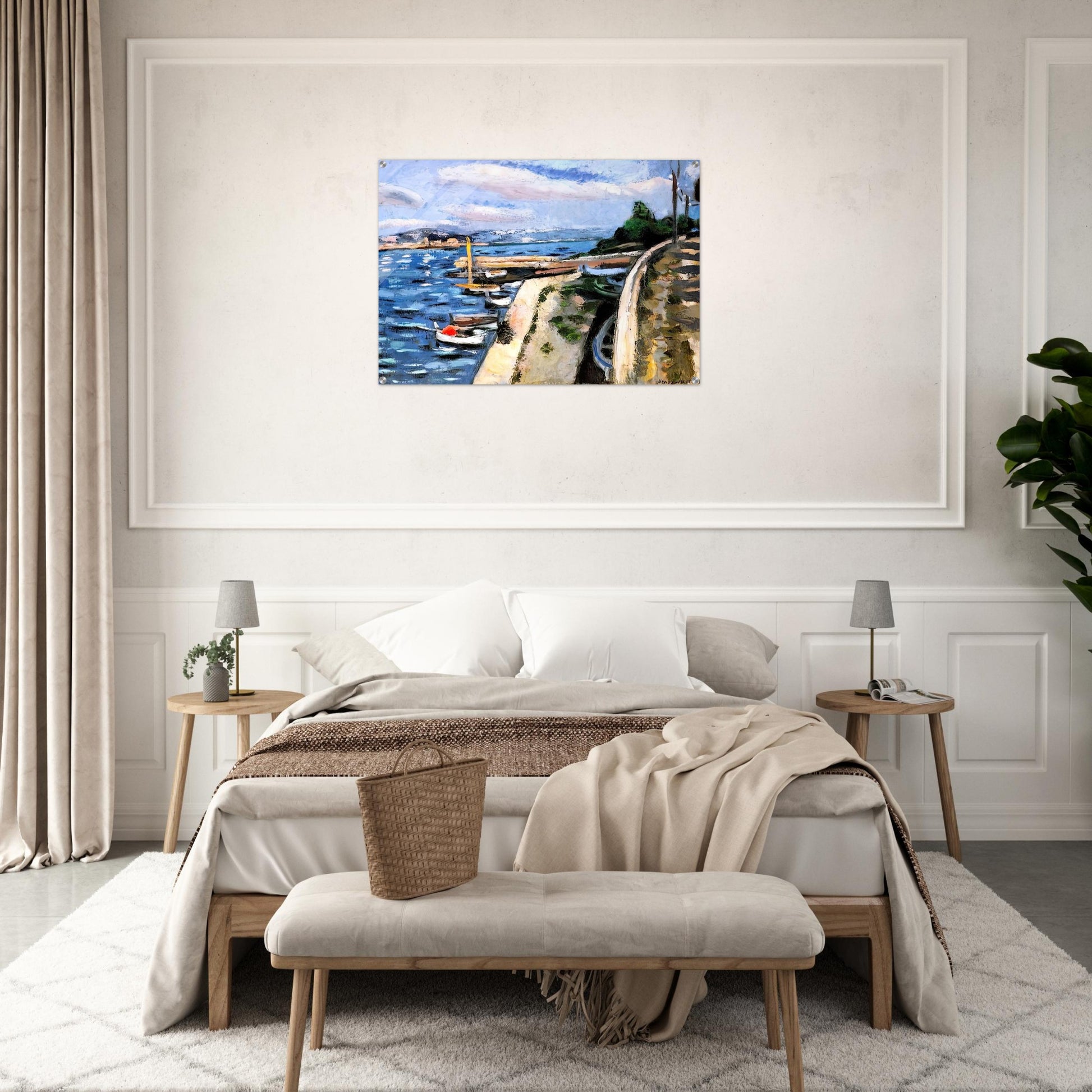 VIEW OF ANTIBES 1925 - Henri Matisse Acrylic Print - 70x100 cm / 28x40″ inches
