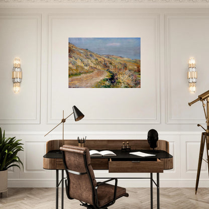 The Road to Giverny - claude monet Brushed Aluminum Print - 70x100 cm / 28x40 inches | claude monet Aluminum Print | claude monet Prints