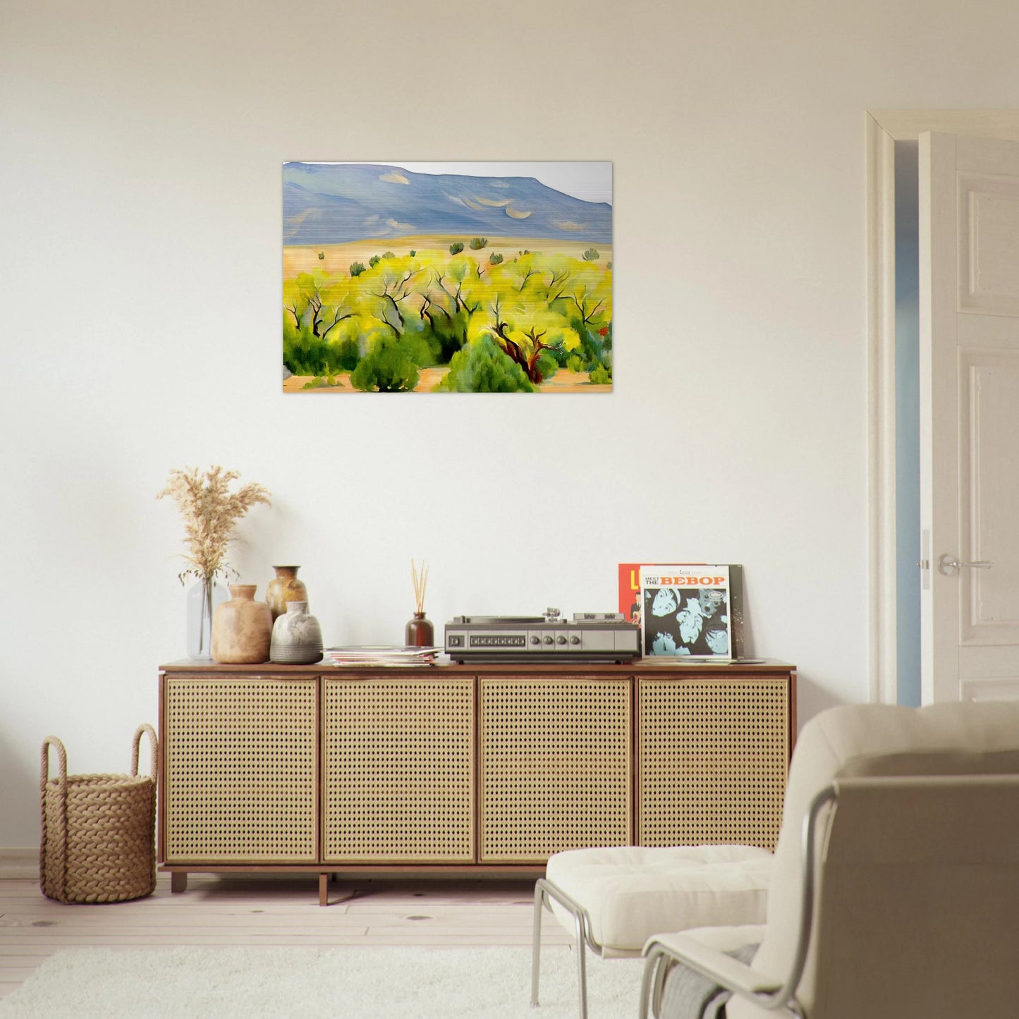 Cottonwood III - Georgia O'Keeffe Brushed Aluminum Print - 70x100 cm / 28x40 inches | Georgia O'Keeffe Aluminum Print | Georgia O'Keeffe Prints