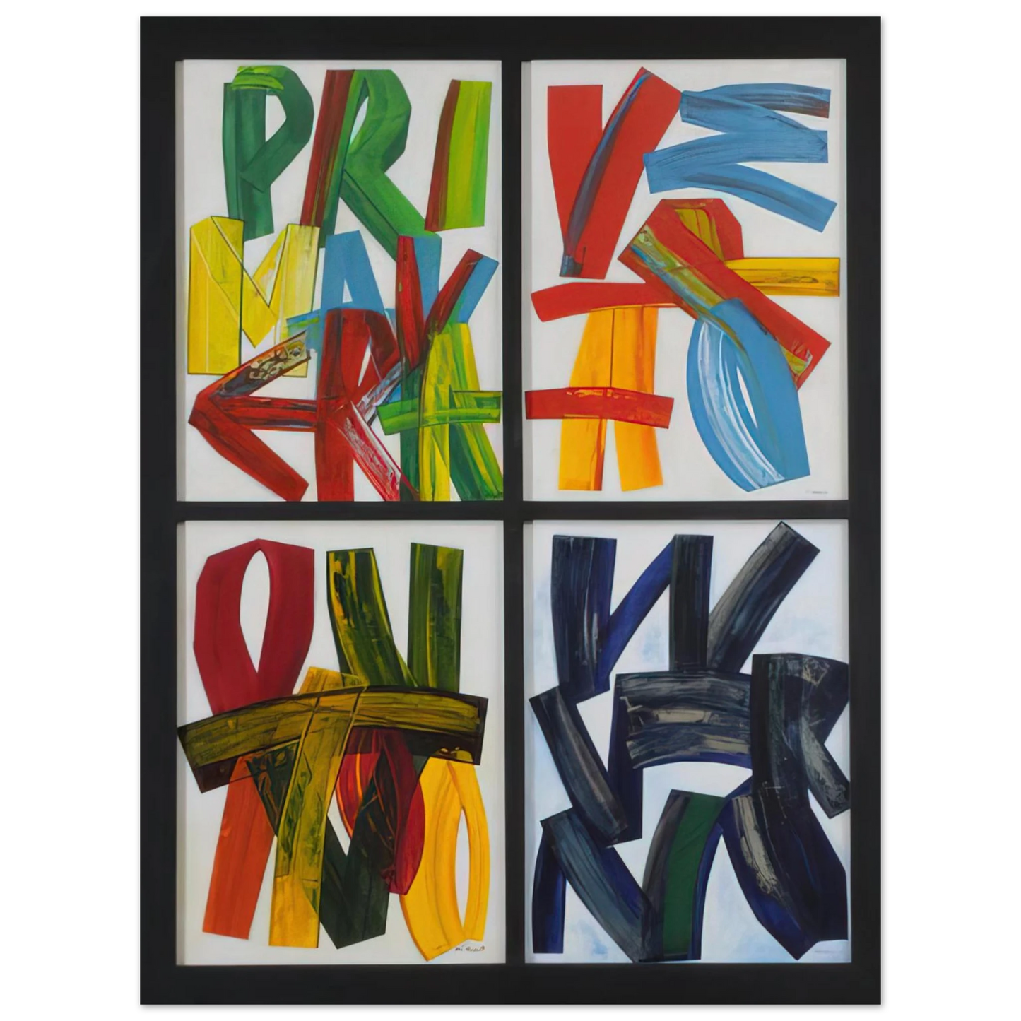 Joao Vieira - Four Seasons - 1989  75x100 cm / 30x40inches Fine Art Poster