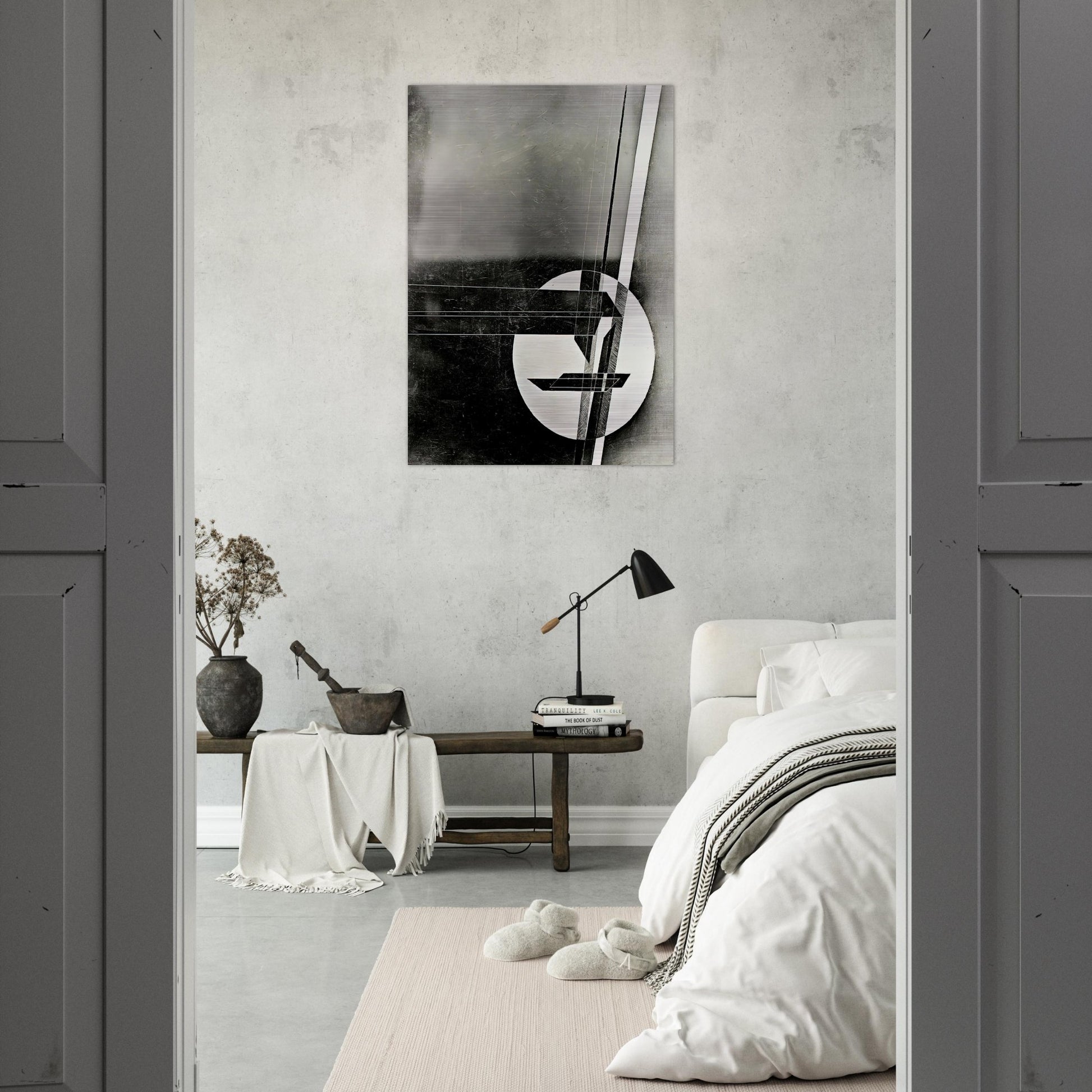 Composition - Laszlo Moholy-Nagy Brushed Aluminum Print - 70x100 cm / 28x40 inches | Laszlo Moholy-Nagy Aluminum Print | Laszlo Moholy-Nagy Prints