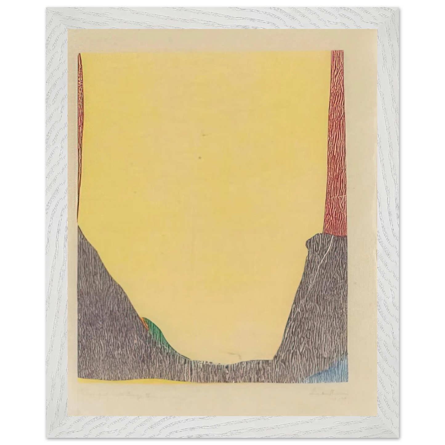 Helen Frankenthaler - East and Beyond - 1973 Wall art - A1 (59.4 x 84.1  cm) - Premium Wooden Framed Poster With Fine Art Paper-canvas - Wood frame