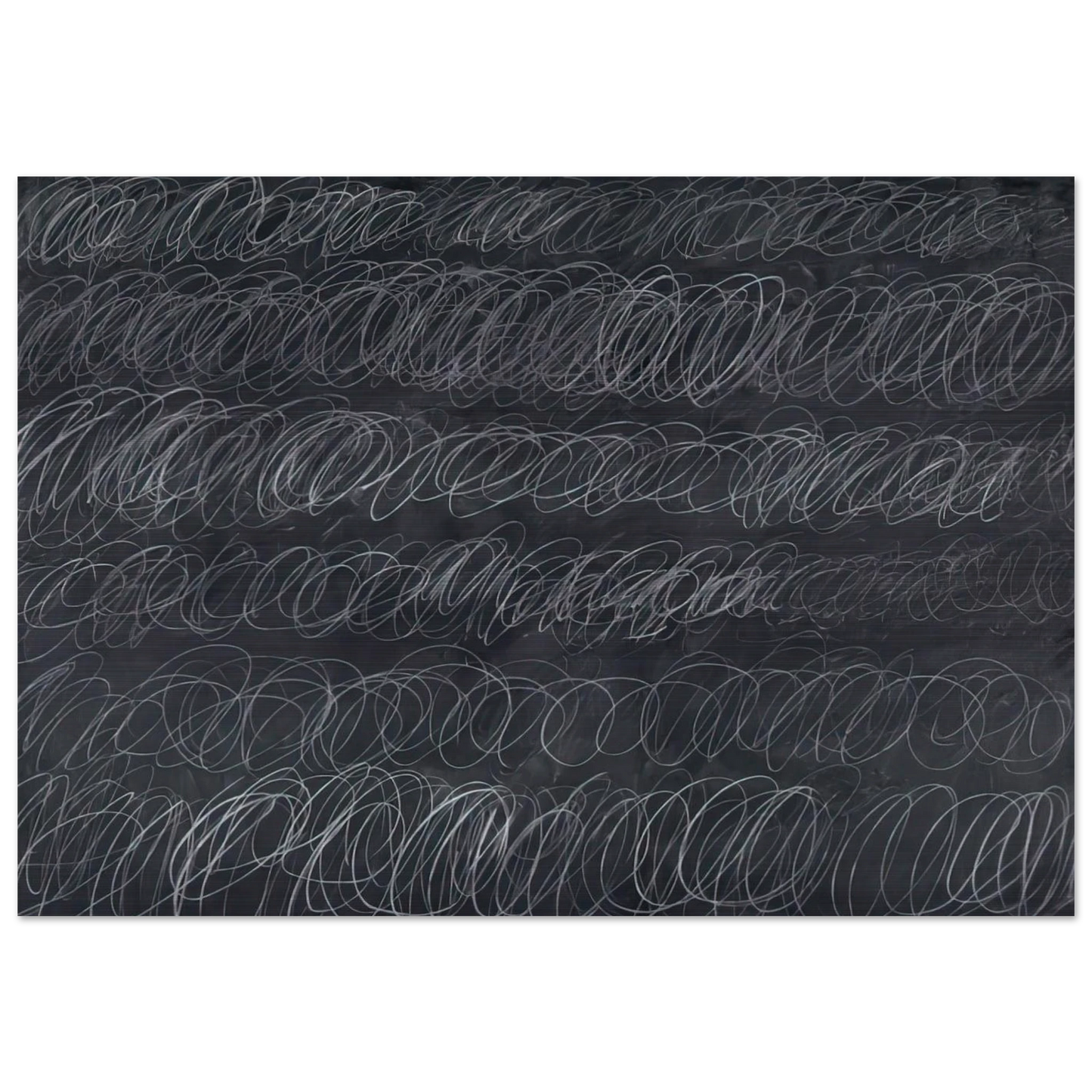 Cold Stream - Cy Twombly Brushed Aluminum Print - 70x100 cm / 28x40 inches | Cy Twombly Aluminum Print | Cy Twombly Prints