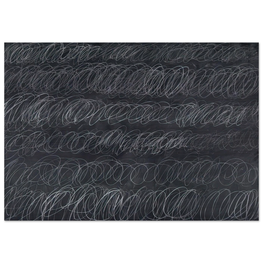 Cold Stream - Cy Twombly Brushed Aluminum Print - 70x100 cm / 28x40 inches | Cy Twombly Aluminum Print | Cy Twombly Prints