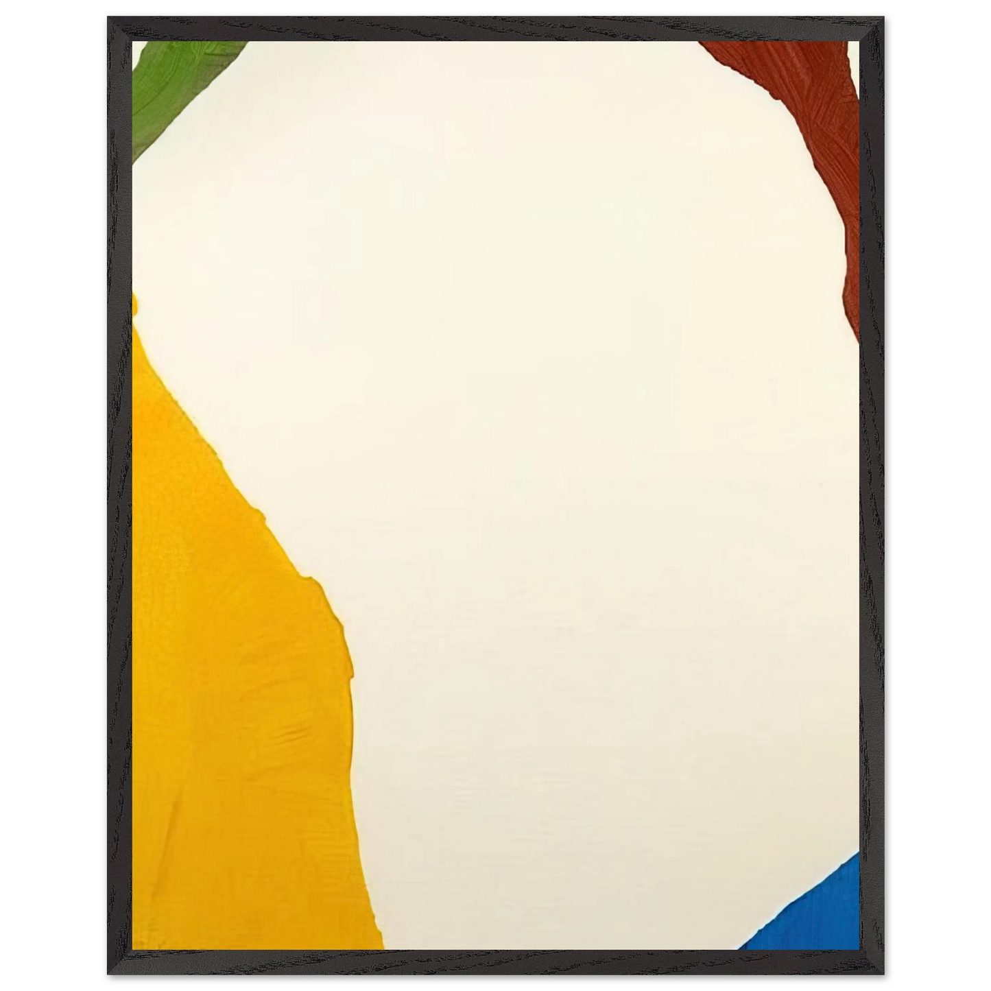 Helen Frankenthaler - Wind Directions - 1970 Wall art - 20x25 cm / 8x10 inches - Premium Wooden Framed Poster With Fine Art Paper-canvas - White frame