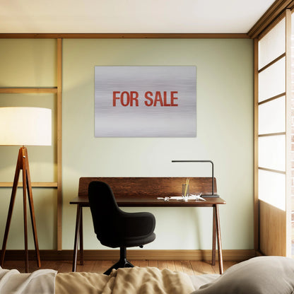 For Sale - 1962 - Billy Apple Brushed Aluminum Print - 70x100 cm / 28x40 inches | Billy Apple Aluminum Print | Billy Apple Prints