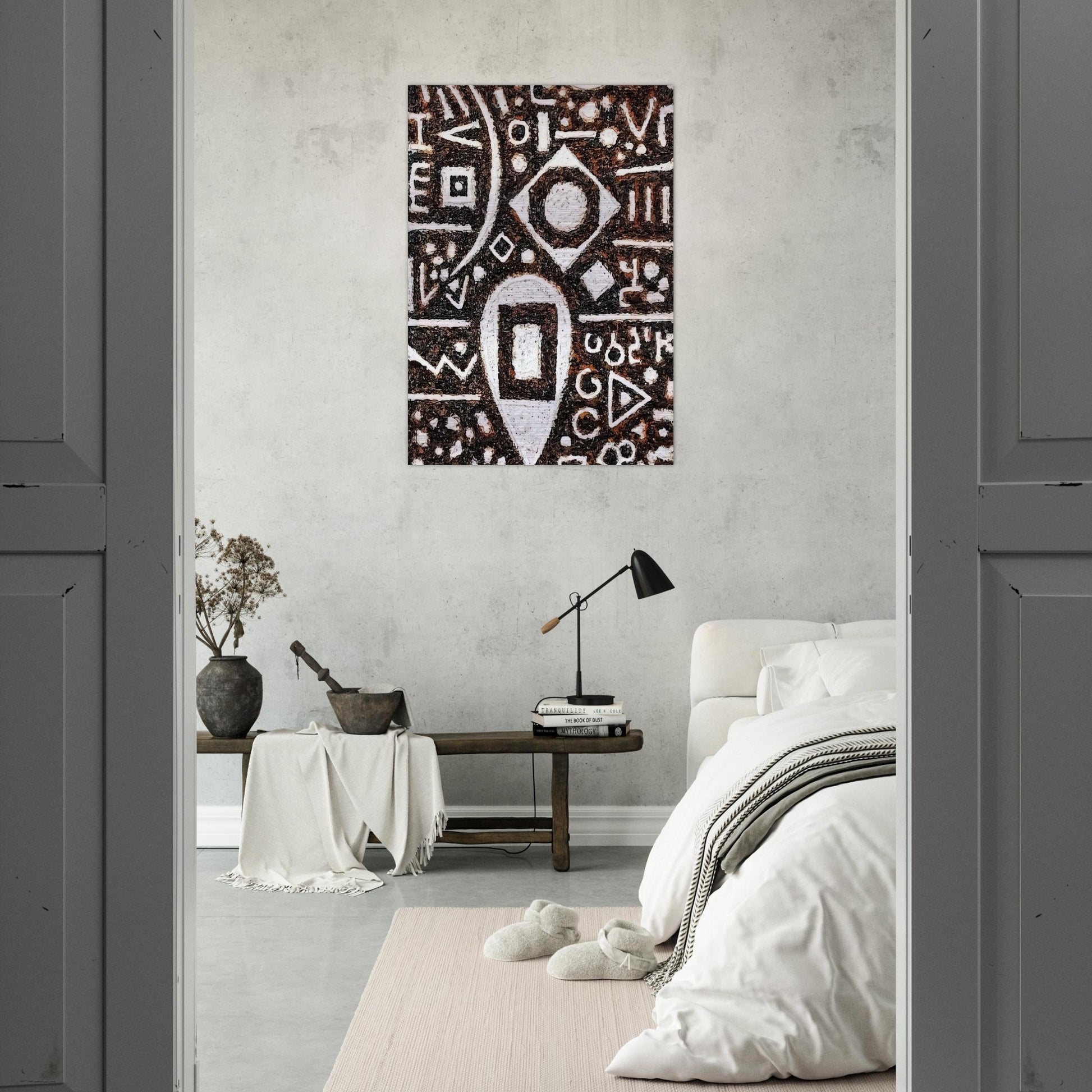 Inbalance of Time - 1992 - Richard Pousette-Dart Brushed Aluminum Print - 70x100 cm / 28x40 inches | Richard Pousette-Dart Aluminum Print | Richard Pousette-Dart Prints