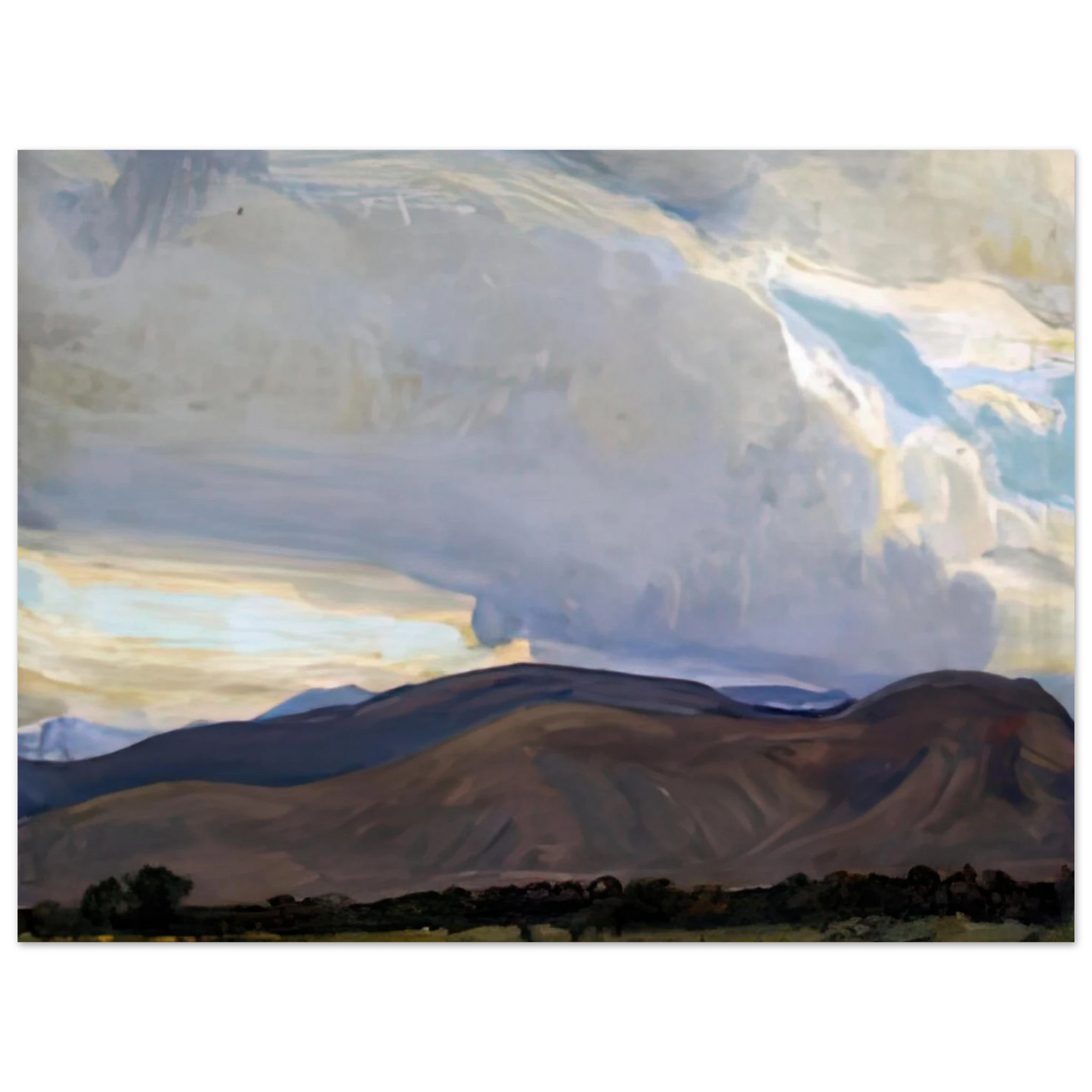 Maynard Dixon - STORM FROM THE SIERRA 1937 Wall art - 30x45 cm / 12x18 inches - Fine Art Poster-canvas - -