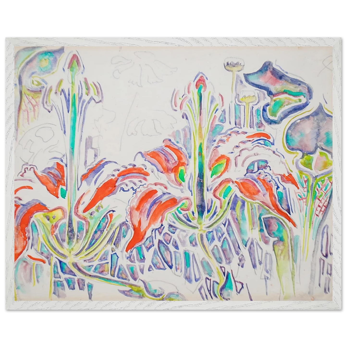 Walter Inglis Anderson - Walter Anderson Wall art - 50x70 cm / 20x28 inches - Premium Wooden Framed Poster With Fine Art Paper-canvas - Black frame