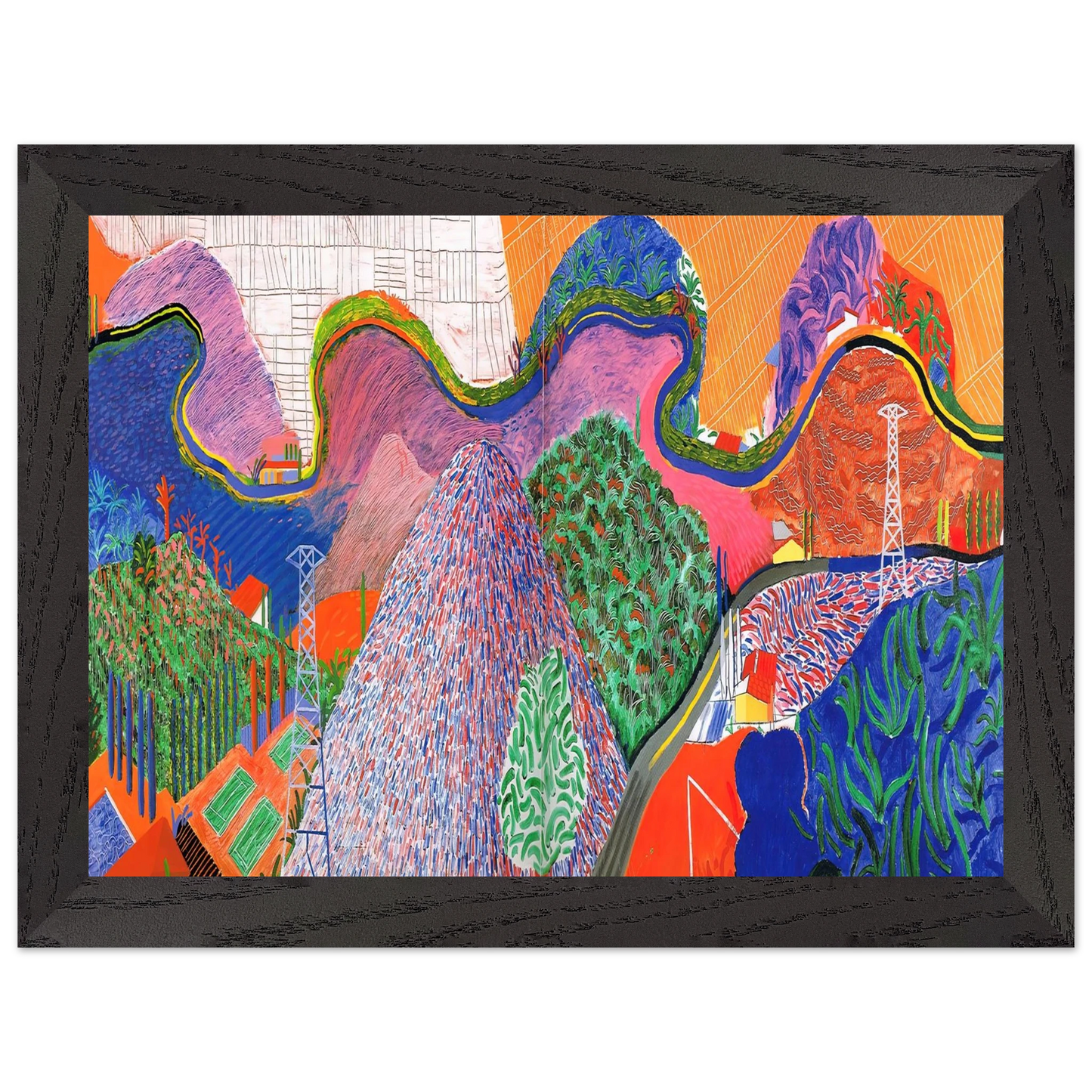 David Hockney - David Hockney Wall art - A1 (59.4 x 84.1  cm) - Fine Art Poster-canvas - -