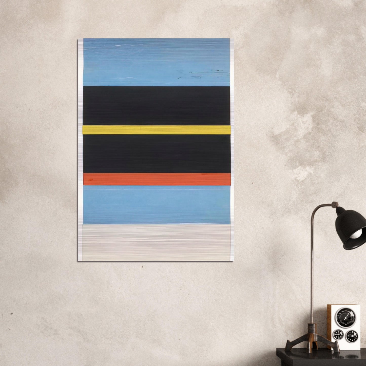 Boats in Sanary Harbor - Ellsworth Kelly Brushed Aluminum Print - 70x100 cm / 28x40 inches | Ellsworth Kelly Aluminum Print | Ellsworth Kelly Prints