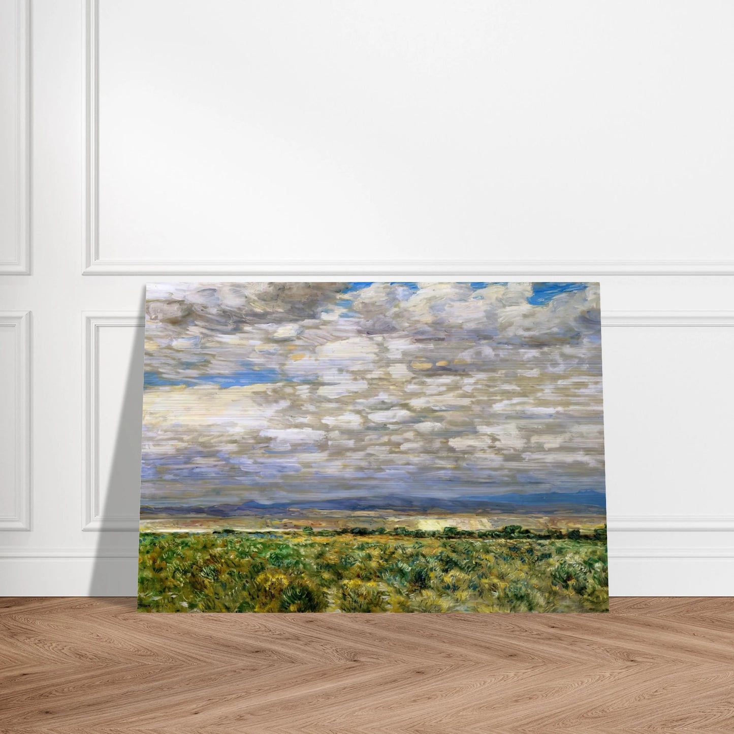 On the Snake River, Oregon - Childe Hassam Brushed Aluminum Print - 70x100 cm / 28x40 inches | Childe Hassam Aluminum Print | Childe Hassam Prints