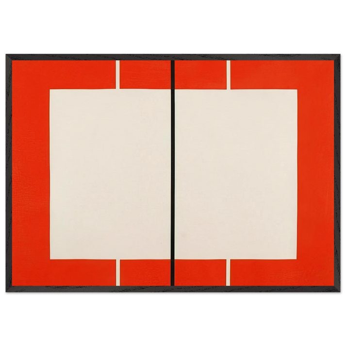 Untitled S  199 - 1990 - Donald Judd 70x100 cm / 28x40 inches Framed Art Print – Black Wooden Frame