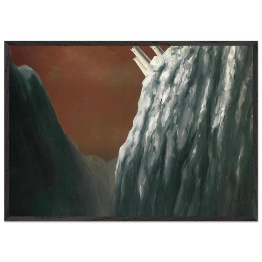 NOTDETECTED211402 - Rene Magritte 70x100 cm / 28x40 inches Framed Art Print – Black Wooden Frame