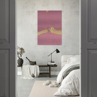 Composition on Red Ground - 1953 - Nicolas de Stael Brushed Aluminum Print - 70x100 cm / 28x40 inches | Nicolas de Stael Aluminum Print | Nicolas de Stael Prints