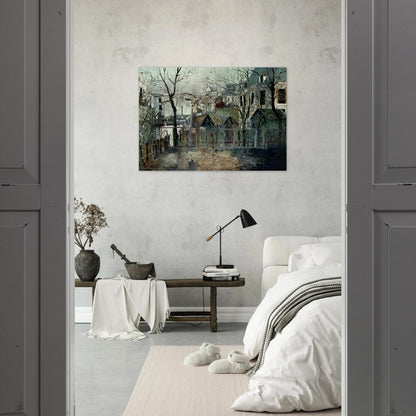 RENOIR S GARDEN - Maurice Utrillo Brushed Aluminum Print - 70x100 cm / 28x40 inches | Maurice Utrillo Aluminum Print | Maurice Utrillo Prints