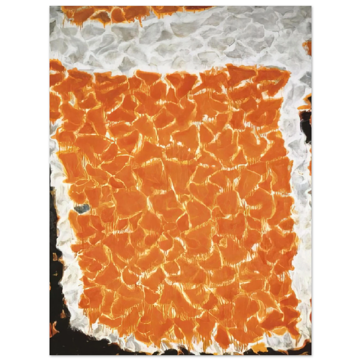 Sam Francis - Big Orange  75x100 cm / 30x40inches Fine Art Poster