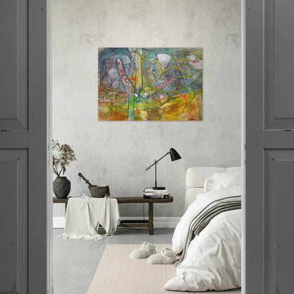 ATLAS DE MEDICATION - Roberto Matta Brushed Aluminum Print - 70x100 cm / 28x40 inches | Roberto Matta Aluminum Print | Roberto Matta Prints