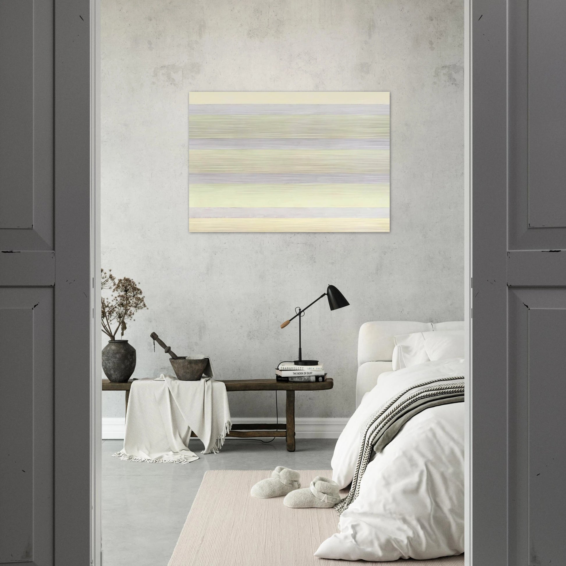 Untitled #11 - Agnes Martin Brushed Aluminum Print - 70x100 cm / 28x40 inches | Agnes Martin Aluminum Print | Agnes Martin Prints