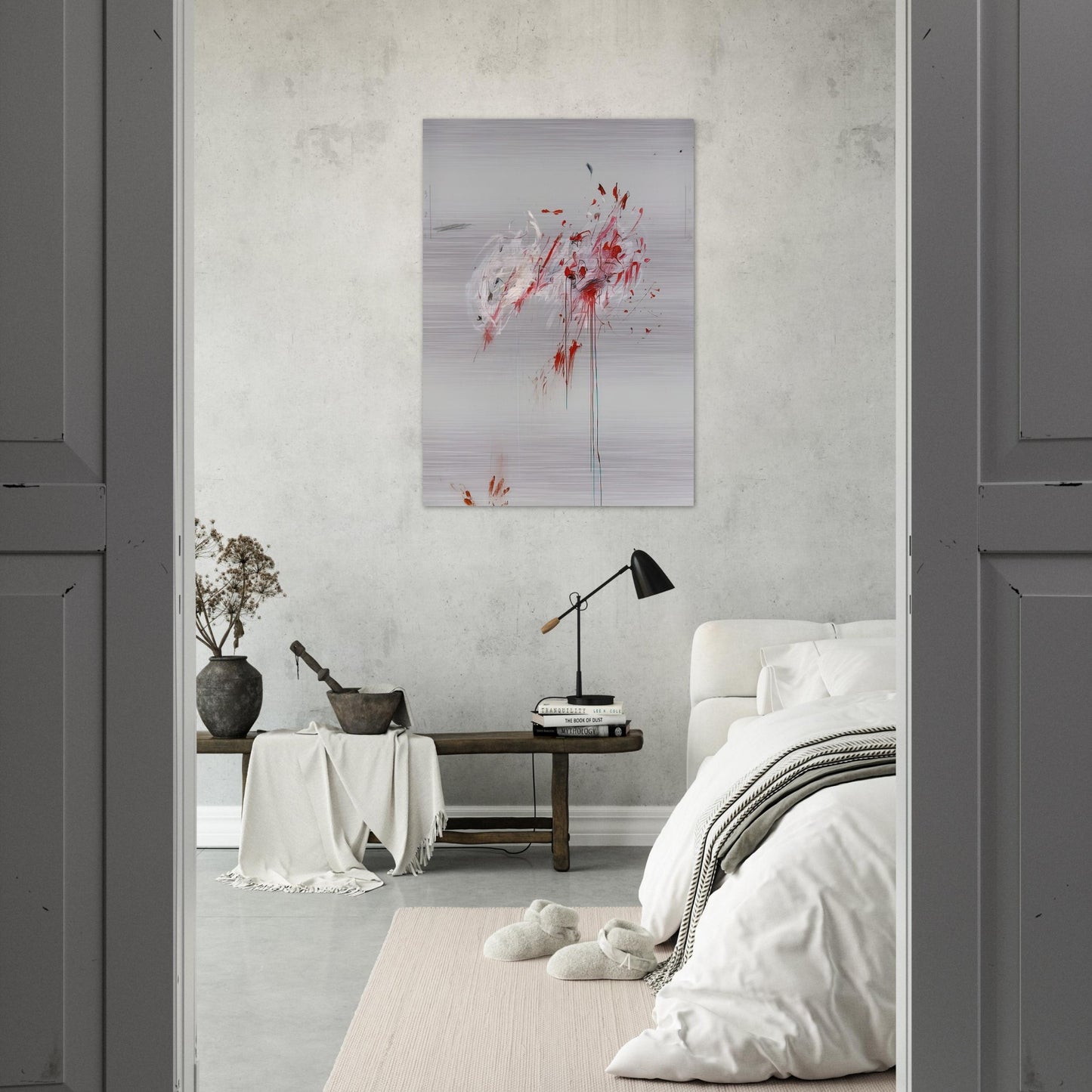 Nine Discourses on Commodus, Part III - Cy Twombly Brushed Aluminum Print - 70x100 cm / 28x40 inches | Cy Twombly Aluminum Print | Cy Twombly Prints