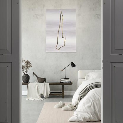 Mobile Articulated Sculpture - 1948 - Gyula Kosice Brushed Aluminum Print - 70x100 cm / 28x40 inches | Gyula Kosice Aluminum Print | Gyula Kosice Prints