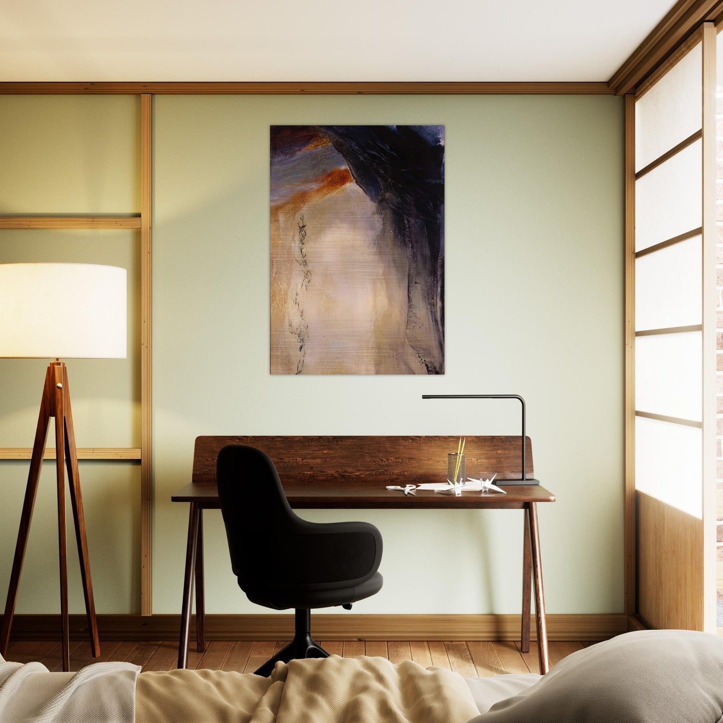 21 08 1995 1995 - Zao Wou-Ki Brushed Aluminum Print - 70x100 cm / 28x40 inches | Zao Wou-Ki Aluminum Print | Zao Wou-Ki Prints