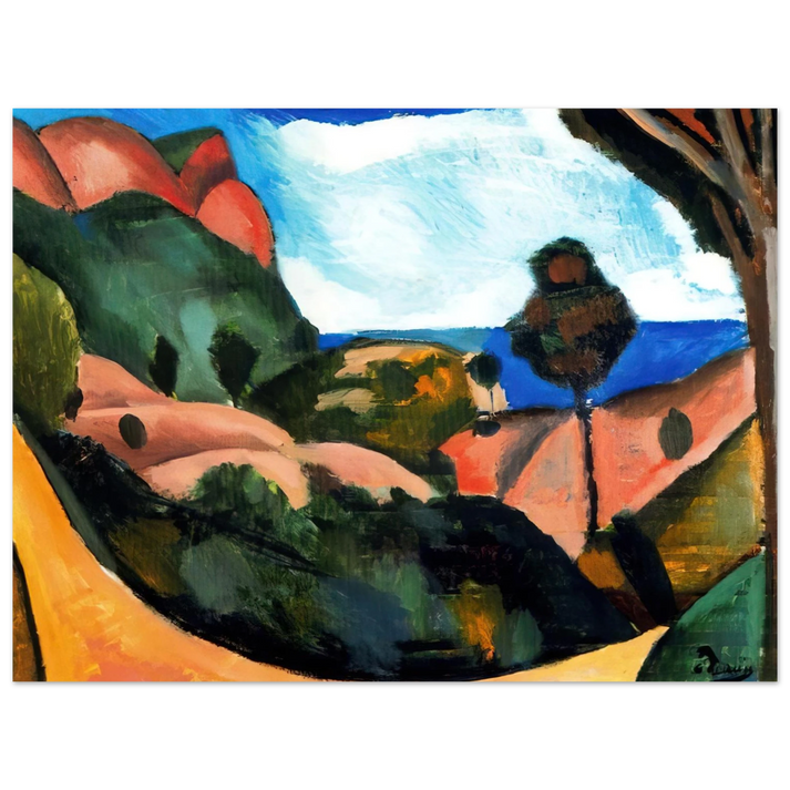Andre Derain - LANDSCAPE 1907  75x100 cm / 30x40inches Fine Art Poster