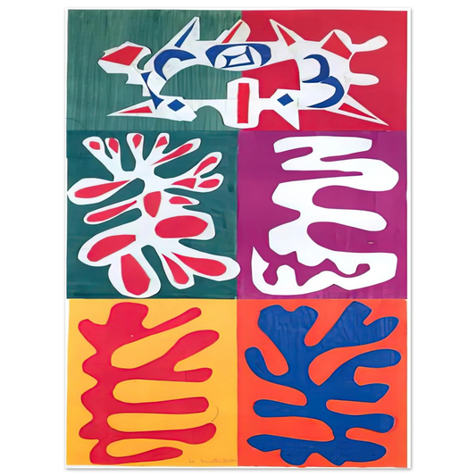 Henri Matisse - PANEL WITH MASK 1947  75x100 cm / 30x40inches Fine Art Poster