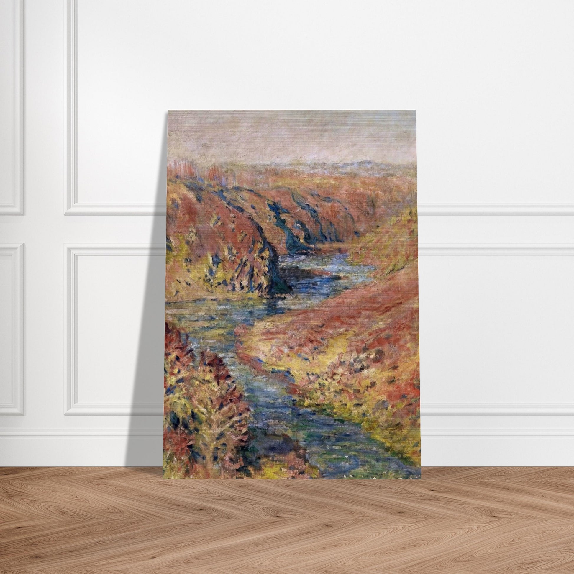 The Valley of Creuse at Fresselines - claude monet Brushed Aluminum Print - 70x100 cm / 28x40 inches | claude monet Aluminum Print | claude monet Prints