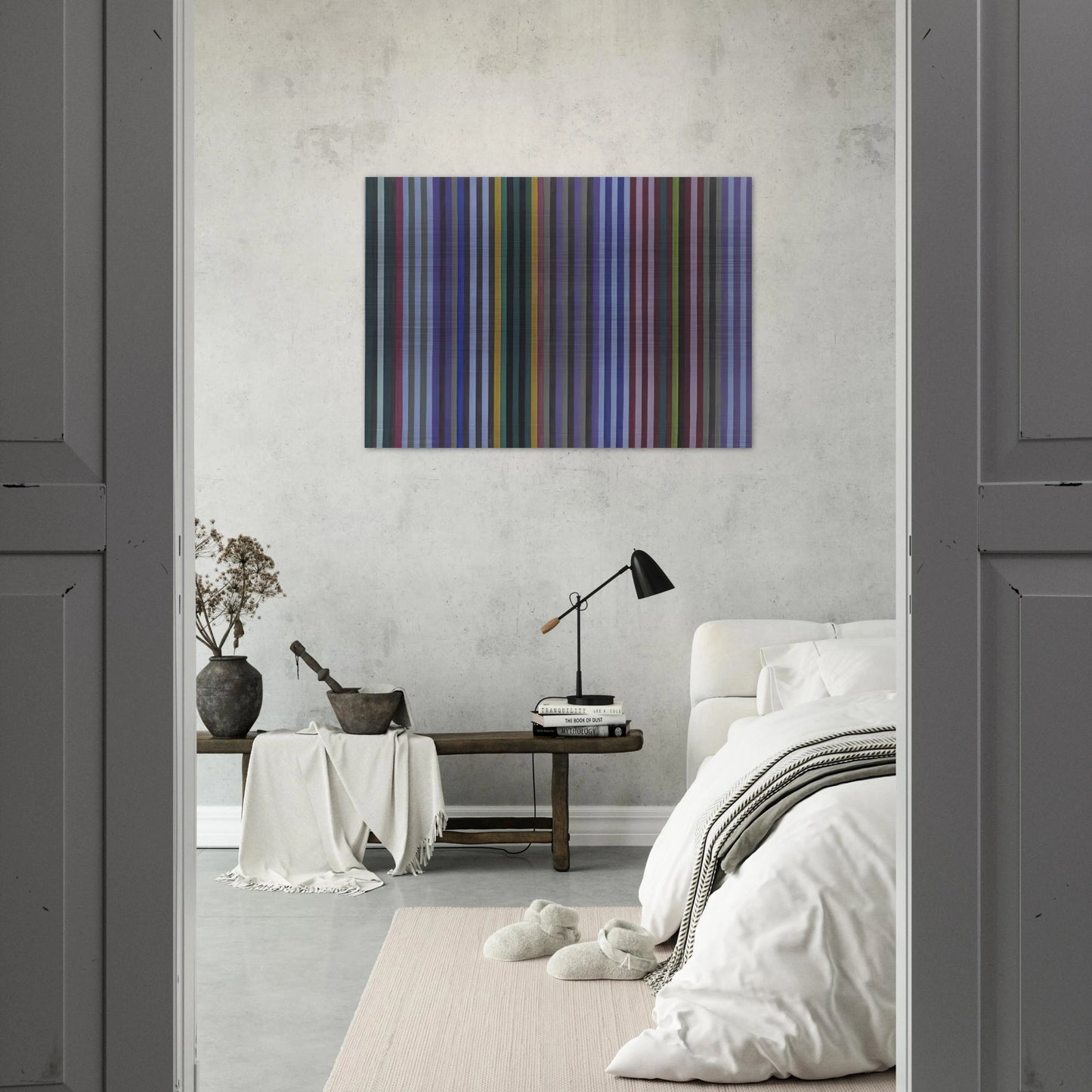 Mohawk - 1970 - Gene Davis Brushed Aluminum Print - 70x100 cm / 28x40 inches | Gene Davis Aluminum Print | Gene Davis Prints